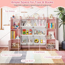 Kids Toy Storage and Bookshelf with Boxes and Open Shelves by LJGDeals