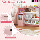 Kids Toy Storage and Bookshelf with Boxes and Open Shelves by LJGDeals