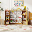 Kids Toy Storage and Bookshelf with Boxes and Open Shelves by LJGDeals