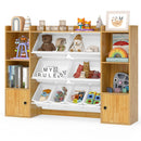 Kids Toy Storage and Bookshelf with Boxes and Open Shelves by LJGDeals