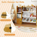 Kids Toy Storage and Bookshelf with Boxes and Open Shelves by LJGDeals