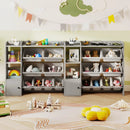 Kids Toy Storage and Bookshelf with Open Shelves and Single-door Cabinet by LJGDeals