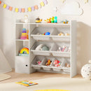 Kids Toy Storage and Bookshelf with Open Shelves and Single-door Cabinet by LJGDeals