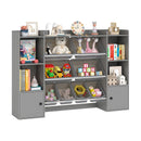 Kids Toy Storage and Bookshelf with Boxes and Open Shelves