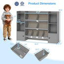 Kids Toy Storage and Bookshelf with Boxes and Open Shelves by LJGDeals