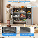 Kids Toy Storage and Bookshelf with Boxes and Open Shelves by LJGDeals