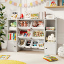 Kids Toy Storage and Bookshelf with Boxes and Open Shelves by LJGDeals