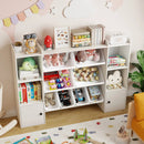 Kids Toy Storage and Bookshelf with Boxes and Open Shelves by LJGDeals