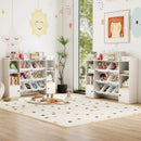 Kids Toy Storage and Bookshelf with Boxes and Open Shelves by LJGDeals