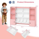 Kids Toy Storage and Bookshelf with Boxes and Open Shelves by LJGDeals