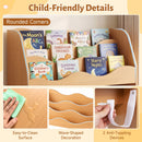 Kids Storage Organizer with Rolling Drawers and Bookshelf