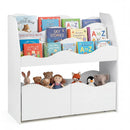 Kids Storage Organizer with Rolling Drawers and Bookshelf by LJGDeals