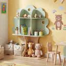 Kids Tree Bookshelf 45" Tall Freestanding Bookcase with Open Shelves-Green by LJGDeals