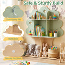 Kids Tree Bookshelf 45" Tall Freestanding Bookcase with Open Shelves-Green by LJGDeals