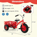 Kids Tricycle with 15-Inch Inflatable Rubber Tires by LJGDeals