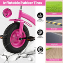 Kids Tricycle with 15-Inch Inflatable Rubber Tires by DirectDeals