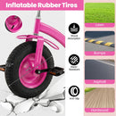 Kids Tricycle with 15-Inch Inflatable Rubber Tires