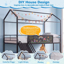Kids Twin Size Loft Bed with Ladder and Slide for Bedroom by DirectDeals