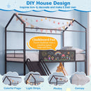 Kids Twin Size Loft Bed with Ladder and Slide for Bedroom