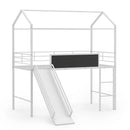 Kids Twin Size Loft Bed with Ladder and Slide for Bedroom by DirectDeals