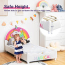 Children Twin Size Upholstered Platform Single Bed by LJGDeals