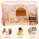 Kids Vanity Set with LED Mirror and Chair - Natural by LJGDeals