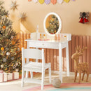 Kids Vanity Set with Lighted Mirror by LJGDeals