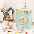 Kids Washer Playset Toy Washing Machine with Laundry Detergent-Blue by LJGDeals