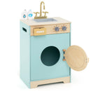 Kids Washer Playset Toy Washing Machine with Laundry Detergent-Blue by LJGDeals