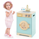 Kids Washer Playset Toy Washing Machine with Laundry Detergent-Blue by LJGDeals