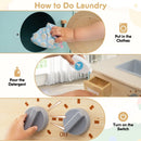 Kids Washer Playset Toy Washing Machine with Laundry Detergent-Blue by LJGDeals