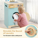 Kids Washer Playset Toy Washing Machine with Laundry Detergent-Blue by LJGDeals
