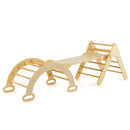 5-in-1 Wooden Kids Climber Toys with Triangle Arch Ramp by LJGDeals