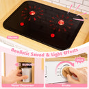Kids Wooden Kitchen Playset with Realistic Lights and Sounds