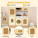 Kids Wooden Kitchen Playset with Realistic Lights and Sounds by LJGDeals