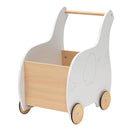 Kids Wooden Shopping Cart with Rubber Wheels by LJGDeals