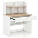 Kids Wooden Study Desk Writing Table with Hutch and Drawer by DirectDeals