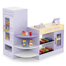 Kids Wooden Supermarket Play Toy Set with Checkout Counter by LJGDeals