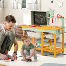 Kids Wooden Toy Workbench with Storage Space and Blackboard by LJGDeals