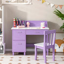 3 Pieces Bar Table and Chairs Counter Height Kitchen Table with 2 Bar Stools by DirectDeals