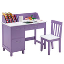 Kids Wooden Writing Furniture Set with Drawer and Storage Cabinet by LJGDeals