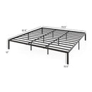 Full/Queen/King Size Metal Bed Frame Heavy Duty Support Slats Mattress Foundation by LJGDeals