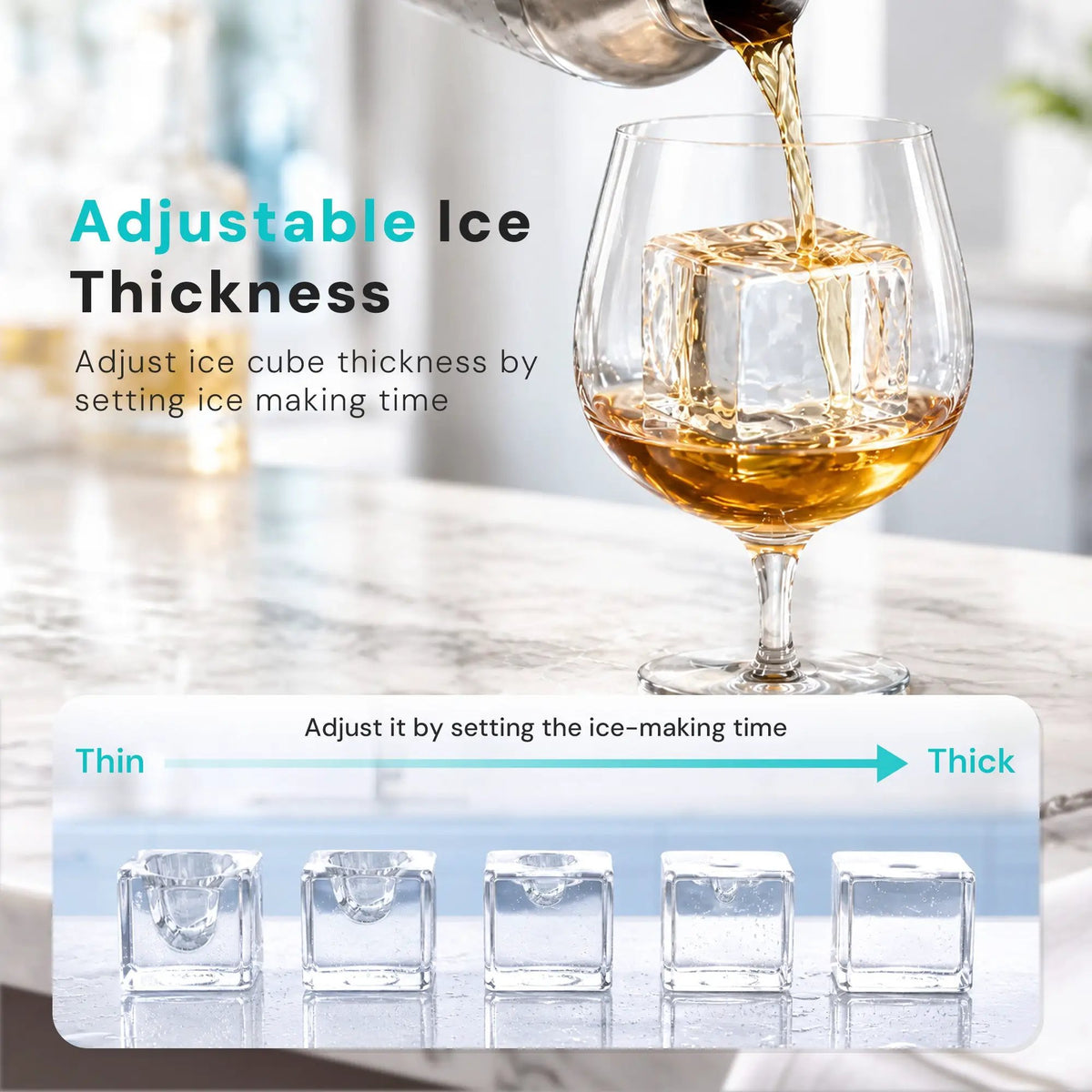 Kismile Clear Square Ice Cubes Maker 58003RIM0, photo 4 of 31