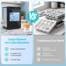 Kismile Clear Square Ice Cubes Maker 58003RIM0 by Kismile