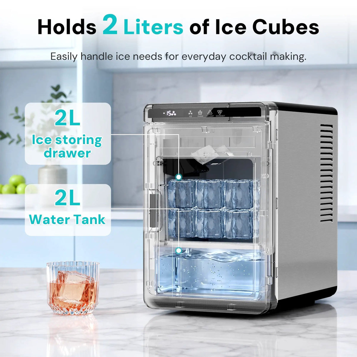 Kismile Clear Square Ice Cubes Maker 58003RIM0, photo 7 of 31
