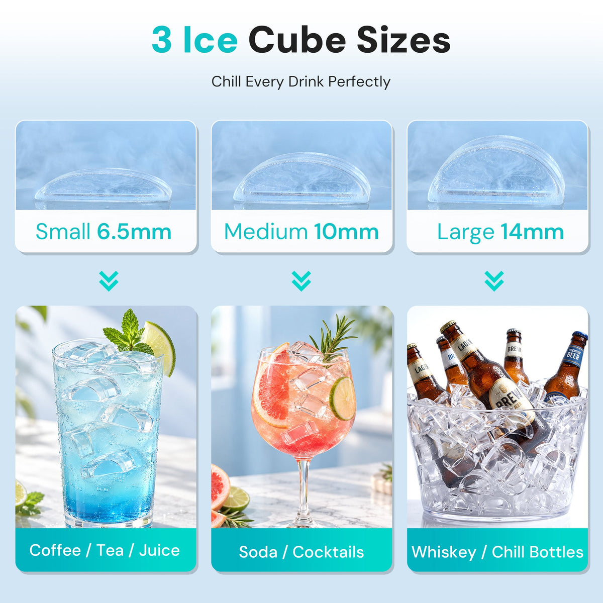 Kismile Clear Square Ice Cubes Maker 58003RIM0, photo 30 of 31