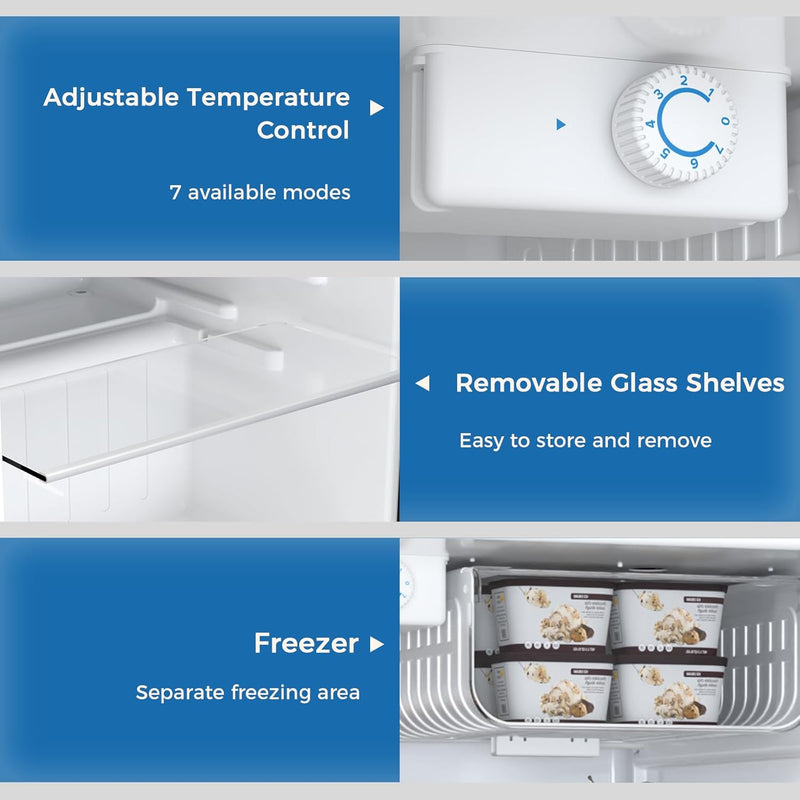 1.6\2.6\3.2 cu. ft Mini Fridge with Freezer