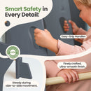 Adjustable Toddler Kitchen Tower with Safety Bars