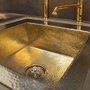 Kitchen Hammered Brass Bar Sink