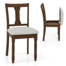 Set of 2 Kitchen Dining Chair with Linen Fabric and Storage Space by LJGDeals